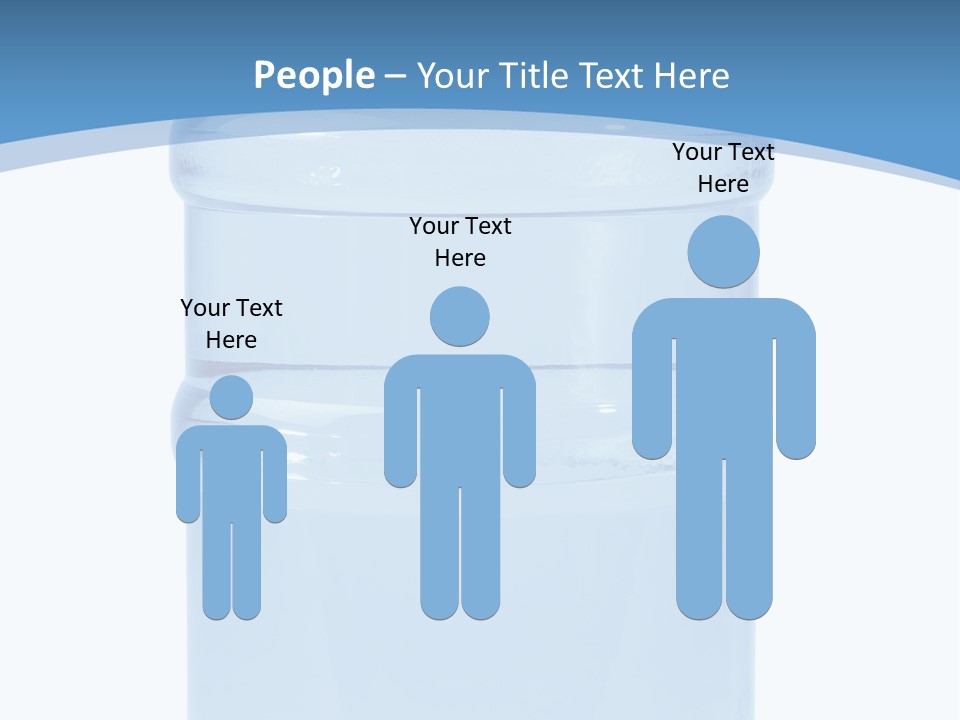 Blue Dispenser Transparent PowerPoint Template