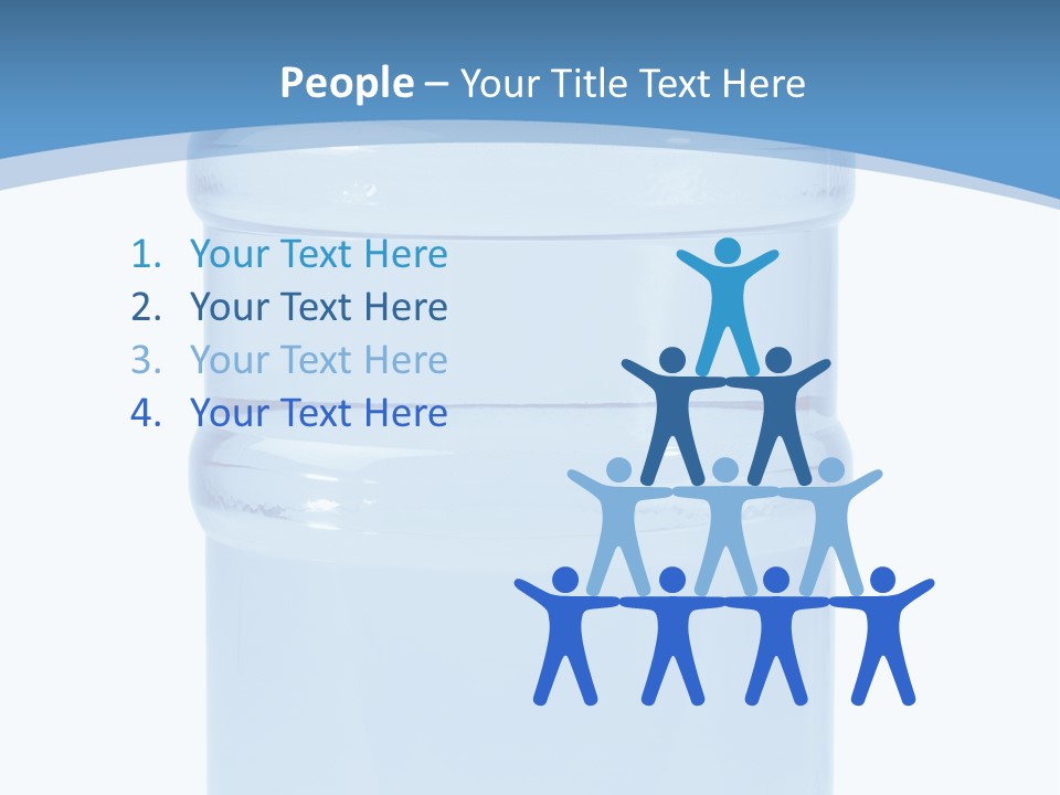 Blue Dispenser Transparent PowerPoint Template