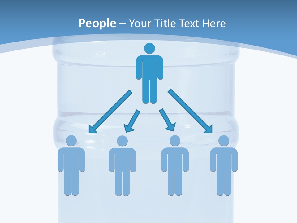 Blue Dispenser Transparent PowerPoint Template