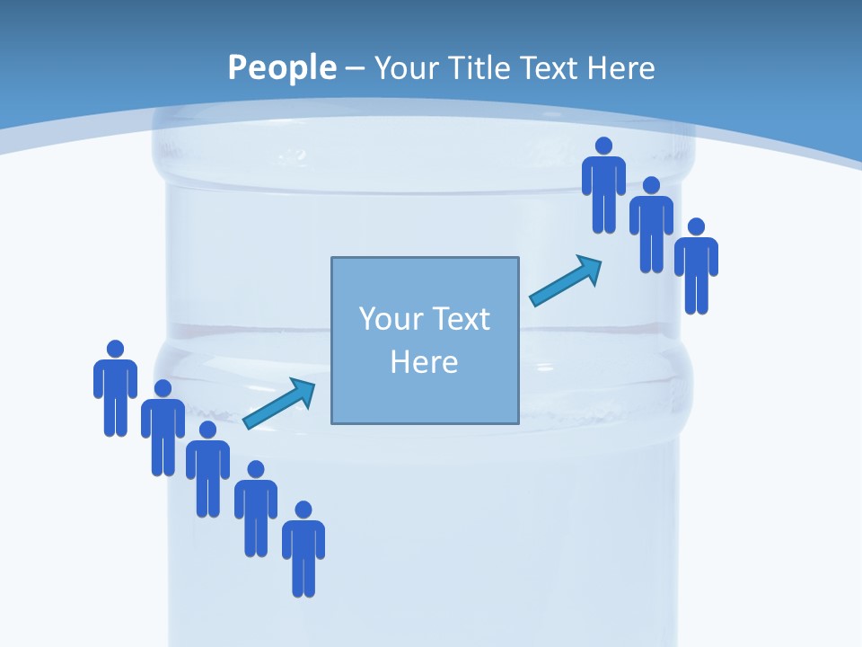 Blue Dispenser Transparent PowerPoint Template