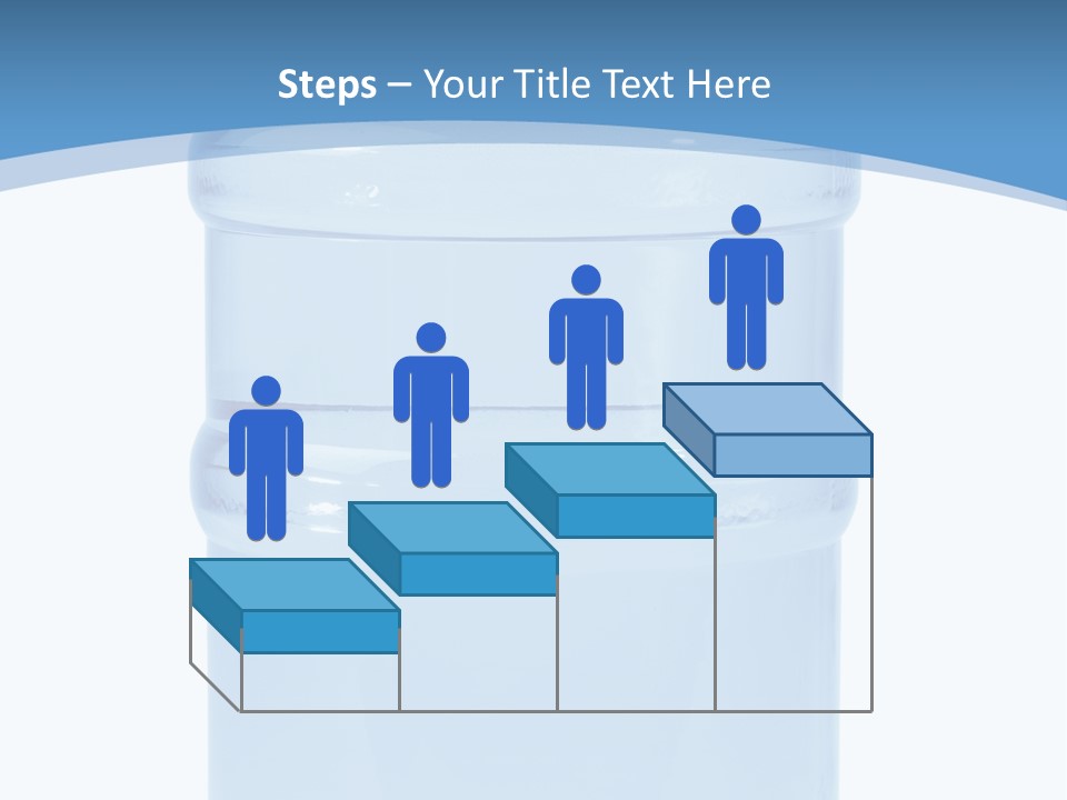 Blue Dispenser Transparent PowerPoint Template
