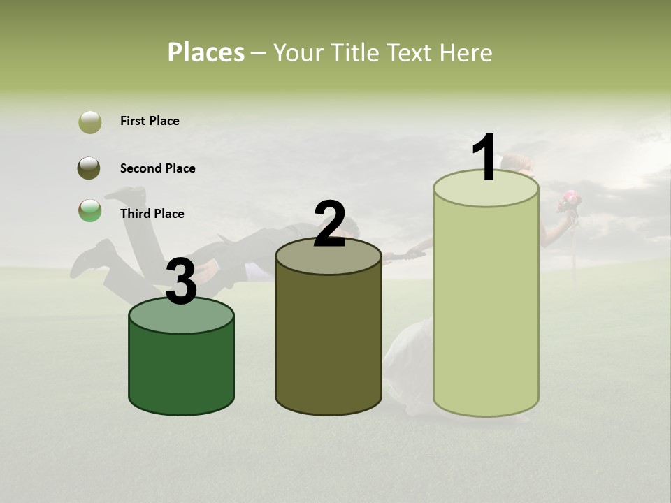 Hold Marriage Landscaped PowerPoint Template