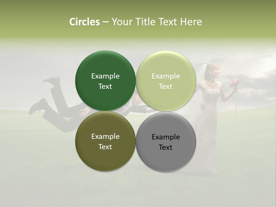 Hold Marriage Landscaped PowerPoint Template