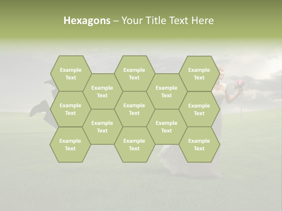 Hold Marriage Landscaped PowerPoint Template