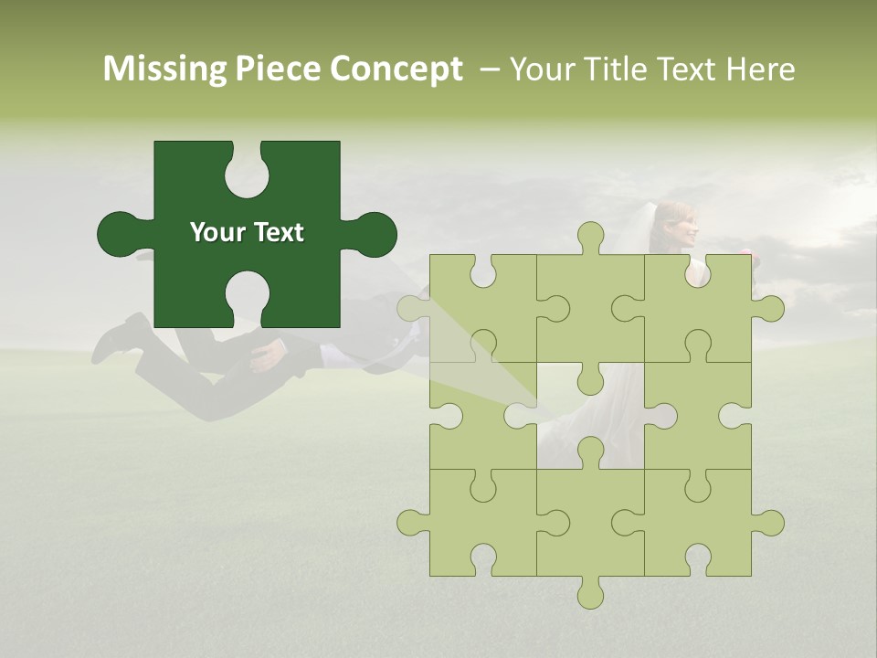 Hold Marriage Landscaped PowerPoint Template