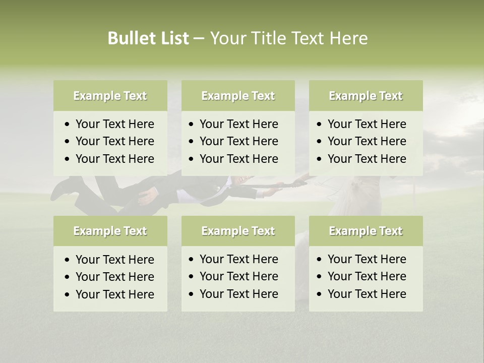 Hold Marriage Landscaped PowerPoint Template