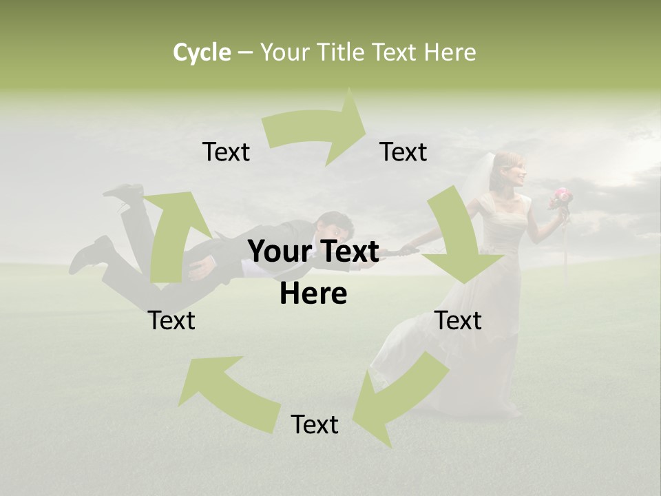 Hold Marriage Landscaped PowerPoint Template