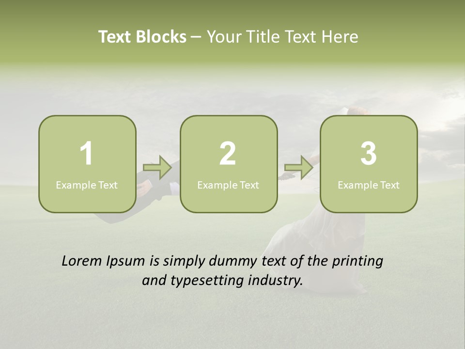 Hold Marriage Landscaped PowerPoint Template