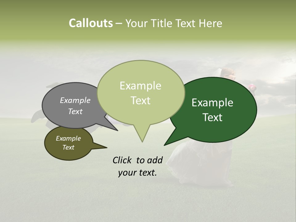 Hold Marriage Landscaped PowerPoint Template