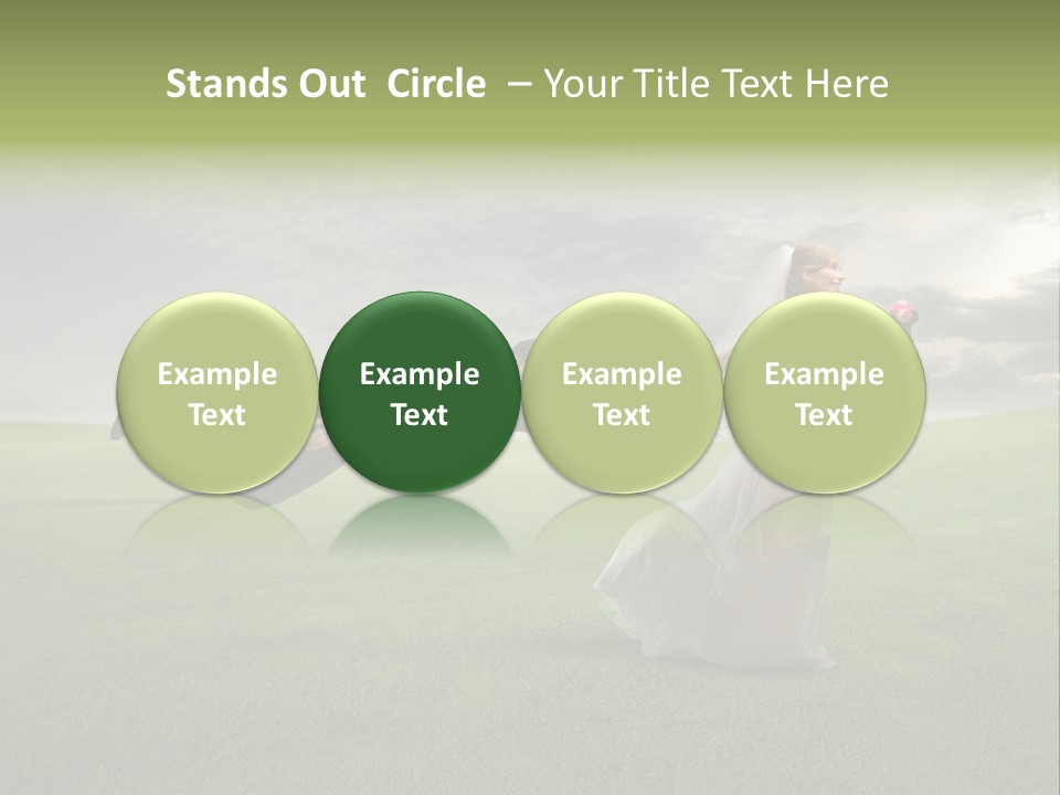 Hold Marriage Landscaped PowerPoint Template