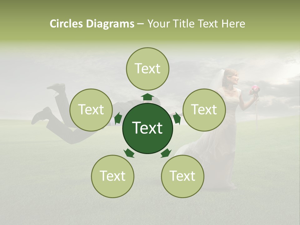 Hold Marriage Landscaped PowerPoint Template