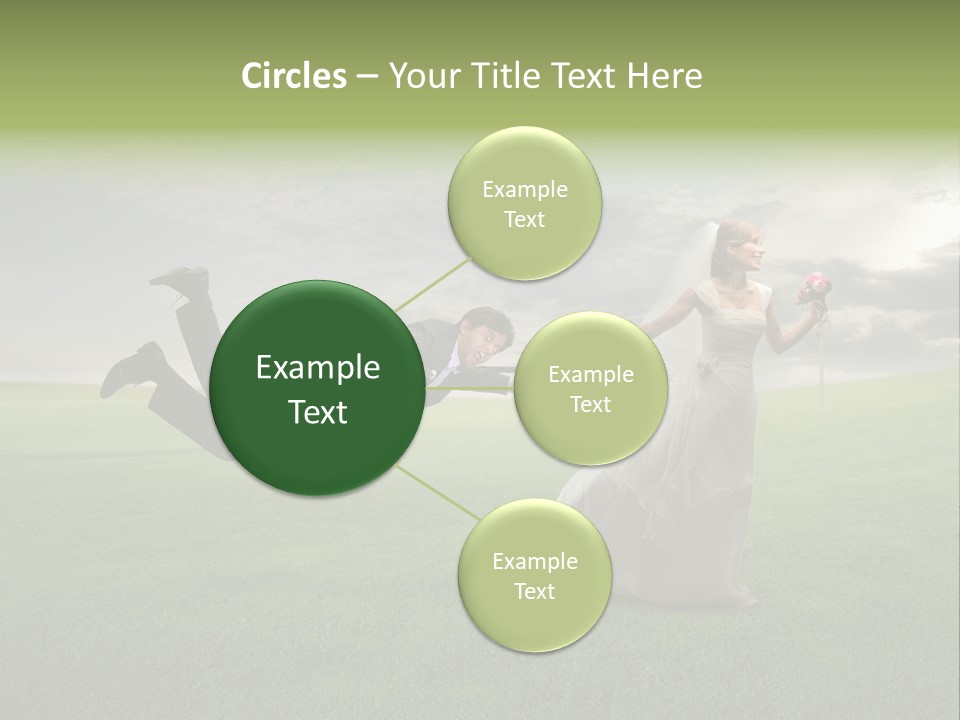 Hold Marriage Landscaped PowerPoint Template