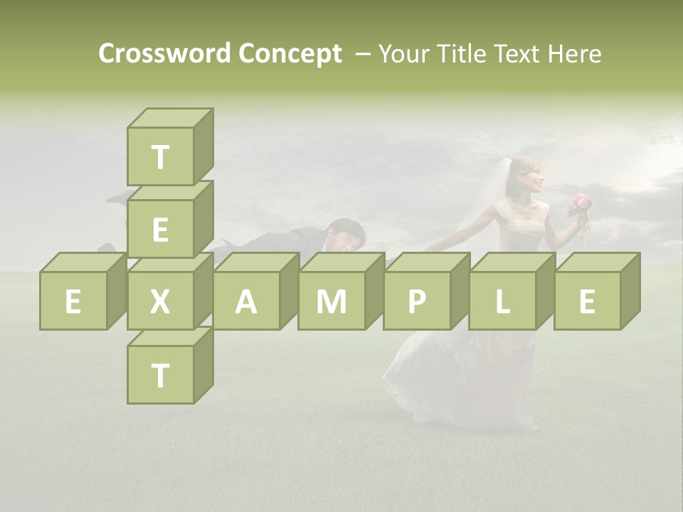 Hold Marriage Landscaped PowerPoint Template