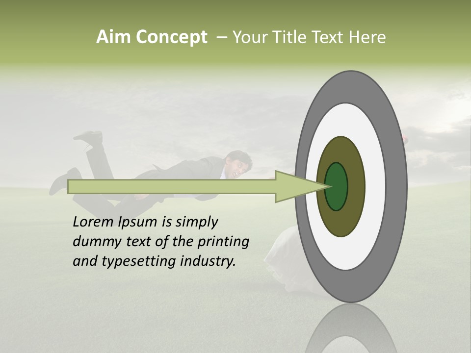 Hold Marriage Landscaped PowerPoint Template