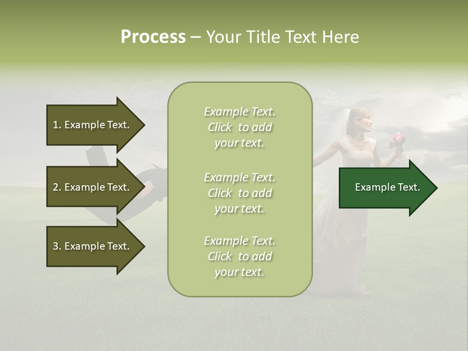 Hold Marriage Landscaped PowerPoint Template