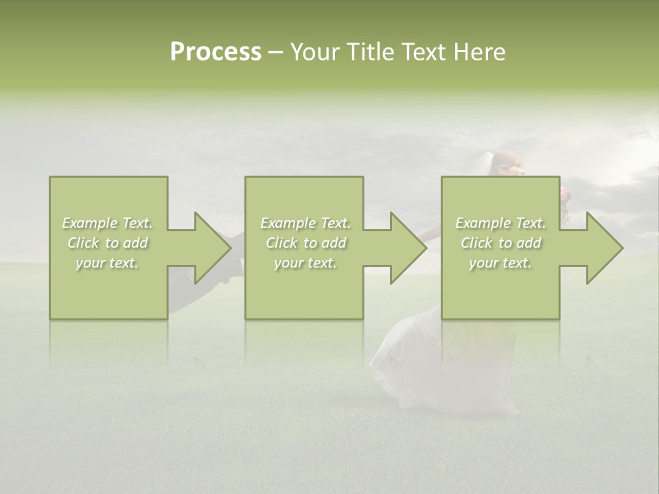 Hold Marriage Landscaped PowerPoint Template