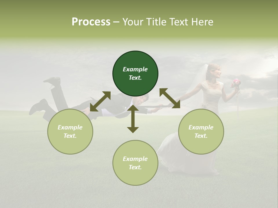 Hold Marriage Landscaped PowerPoint Template