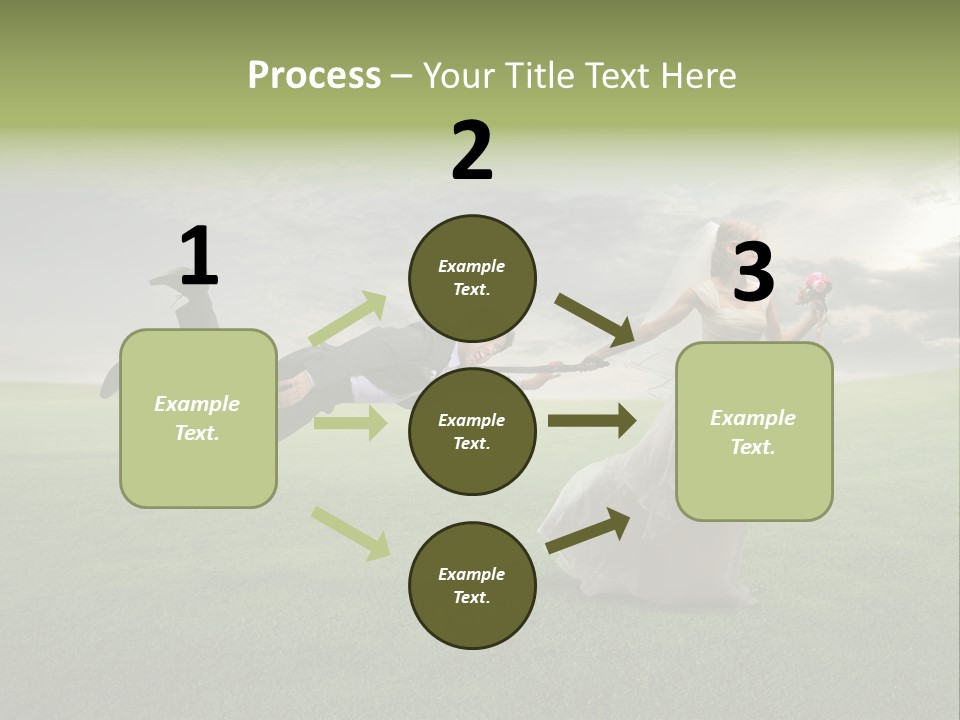 Hold Marriage Landscaped PowerPoint Template