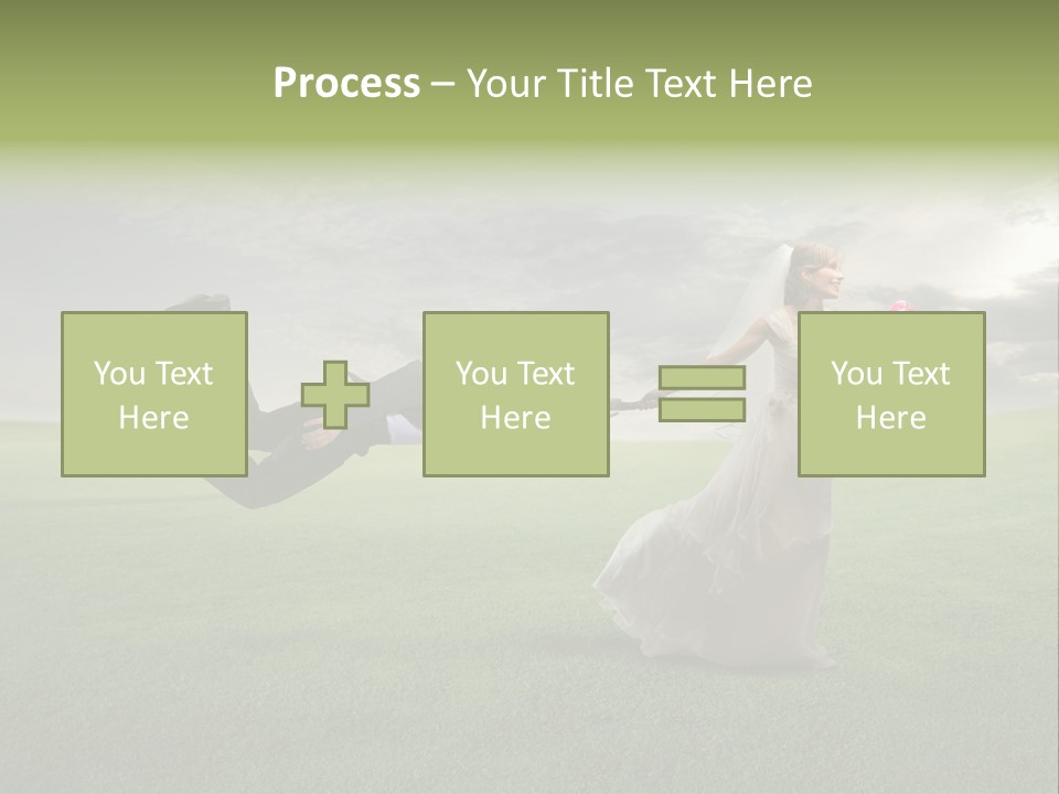 Hold Marriage Landscaped PowerPoint Template