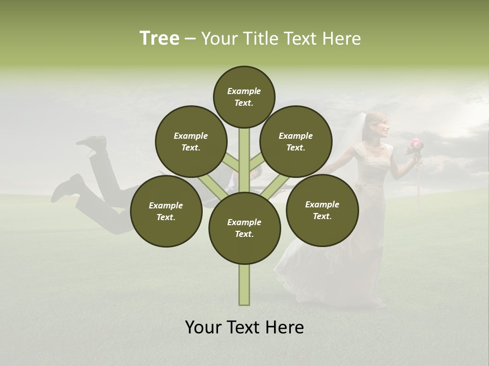 Hold Marriage Landscaped PowerPoint Template