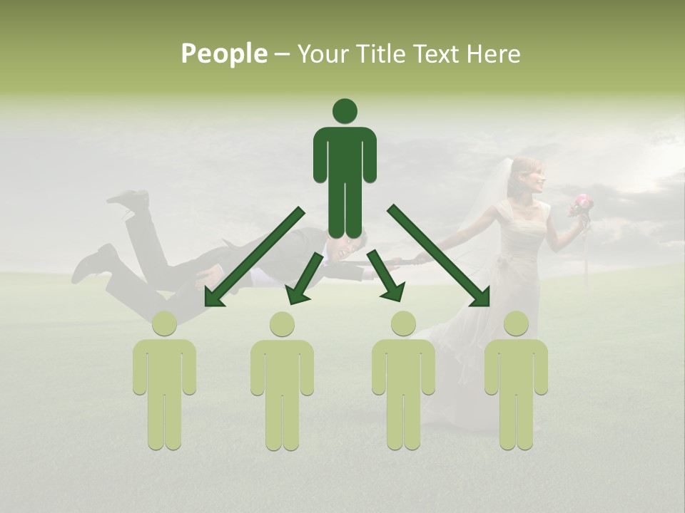 Hold Marriage Landscaped PowerPoint Template