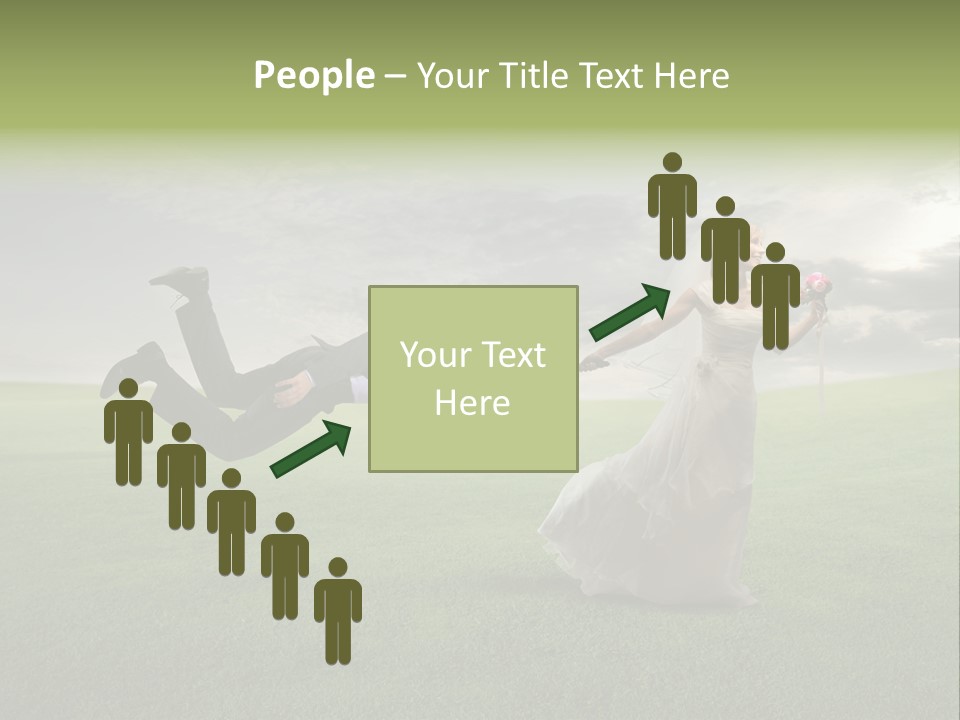 Hold Marriage Landscaped PowerPoint Template