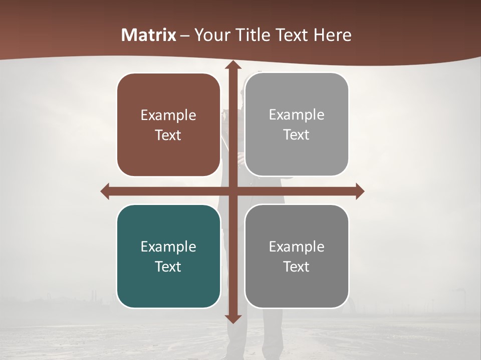 Natural Gas Suit Military PowerPoint Template