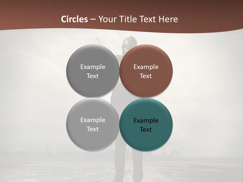 Natural Gas Suit Military PowerPoint Template