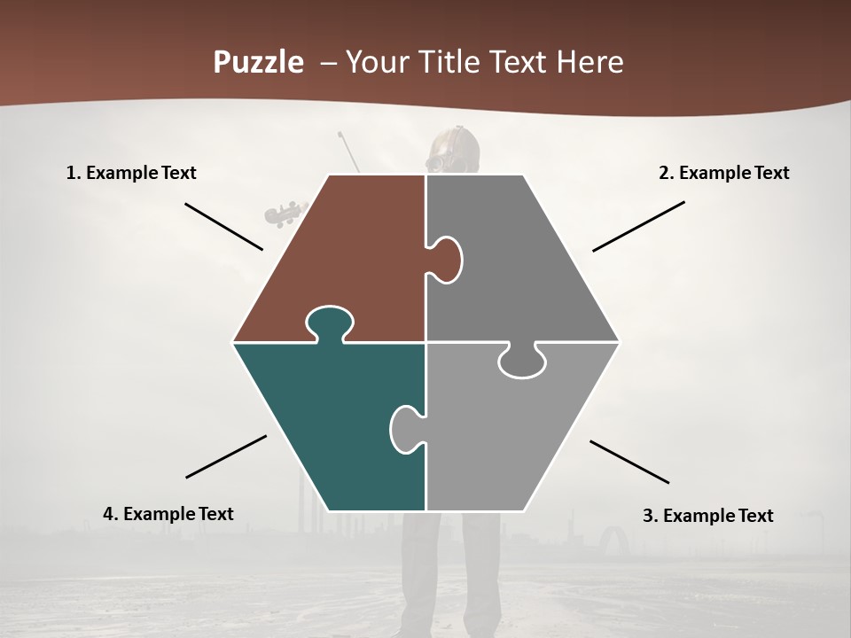 Natural Gas Suit Military PowerPoint Template