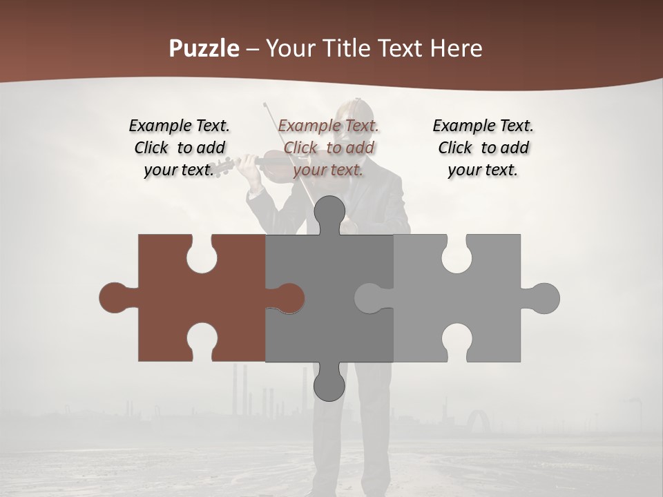 Natural Gas Suit Military PowerPoint Template