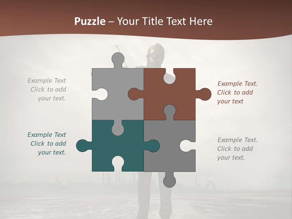 Natural Gas Suit Military PowerPoint Template