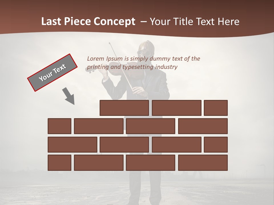 Natural Gas Suit Military PowerPoint Template