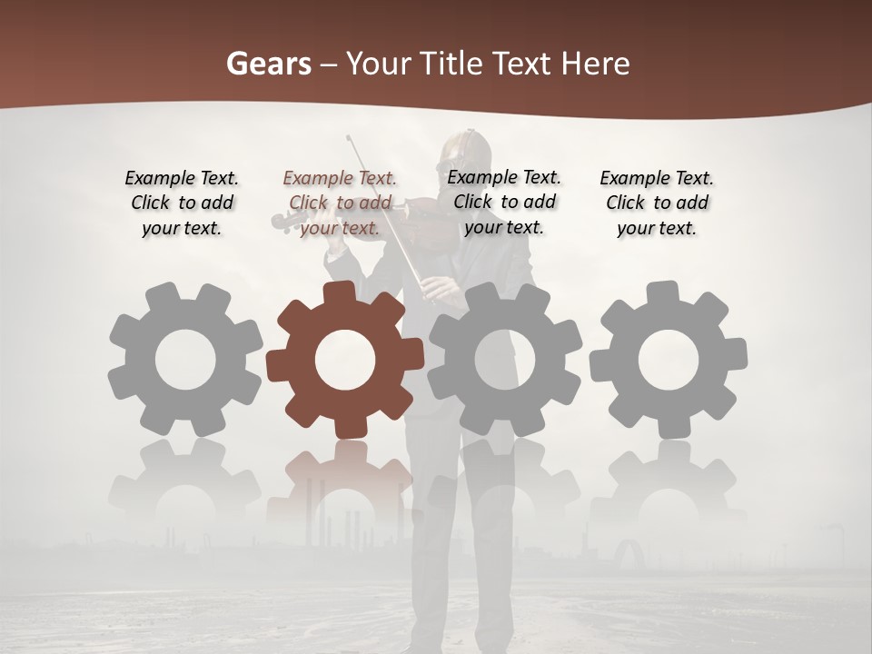 Natural Gas Suit Military PowerPoint Template