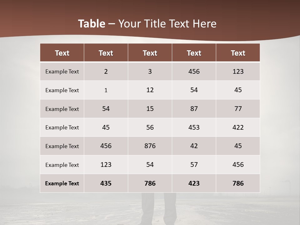 Natural Gas Suit Military PowerPoint Template
