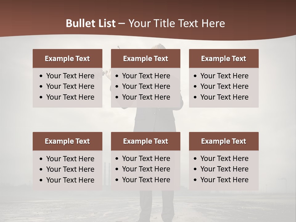 Natural Gas Suit Military PowerPoint Template