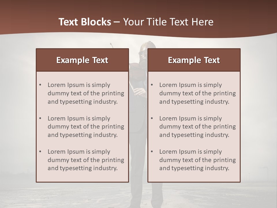 Natural Gas Suit Military PowerPoint Template