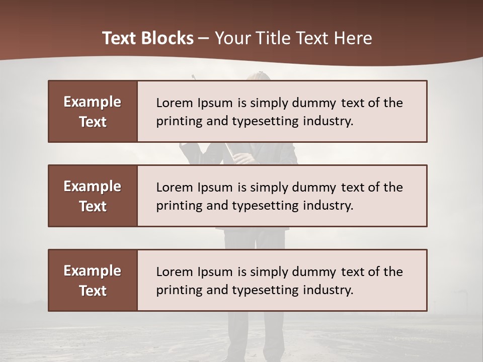 Natural Gas Suit Military PowerPoint Template