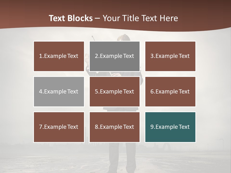 Natural Gas Suit Military PowerPoint Template