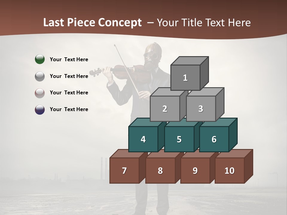 Natural Gas Suit Military PowerPoint Template