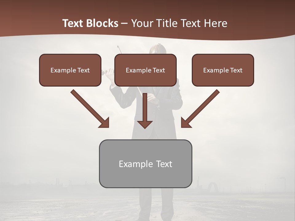 Natural Gas Suit Military PowerPoint Template