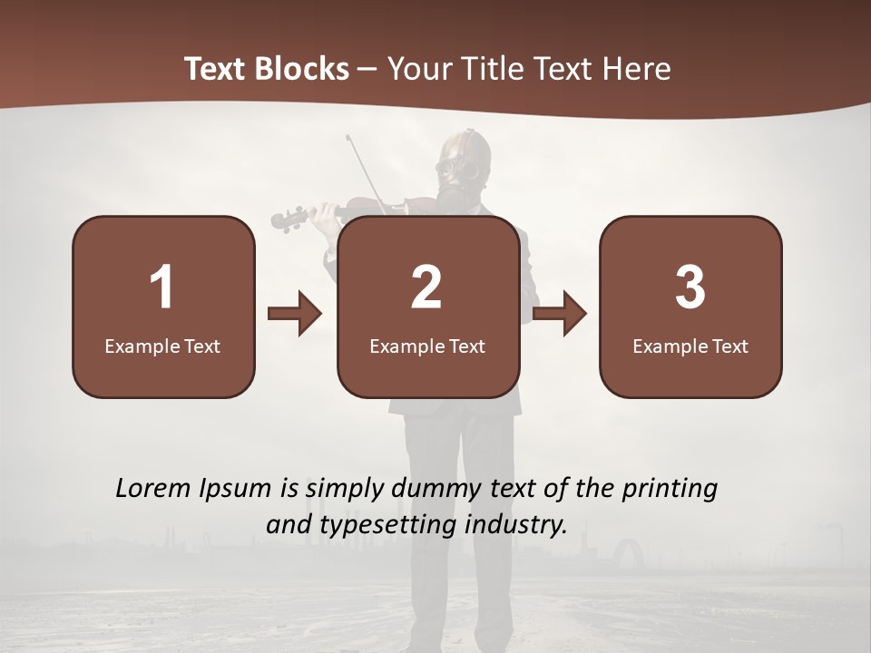 Natural Gas Suit Military PowerPoint Template