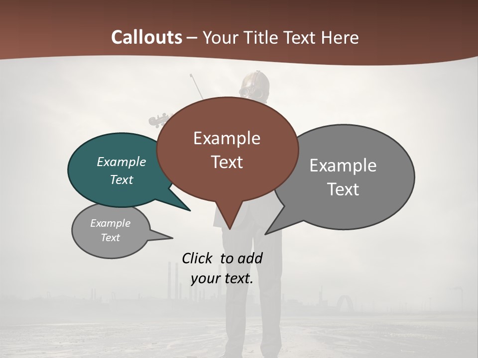 Natural Gas Suit Military PowerPoint Template