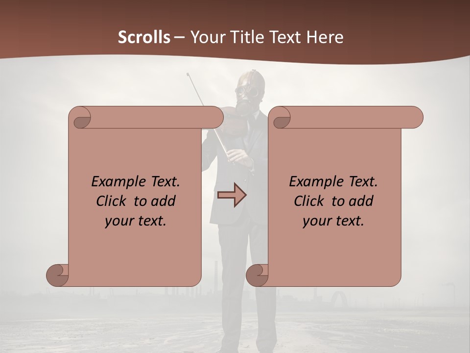 Natural Gas Suit Military PowerPoint Template