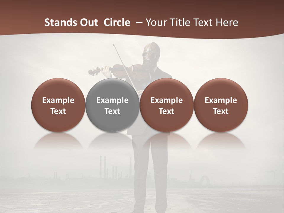 Natural Gas Suit Military PowerPoint Template