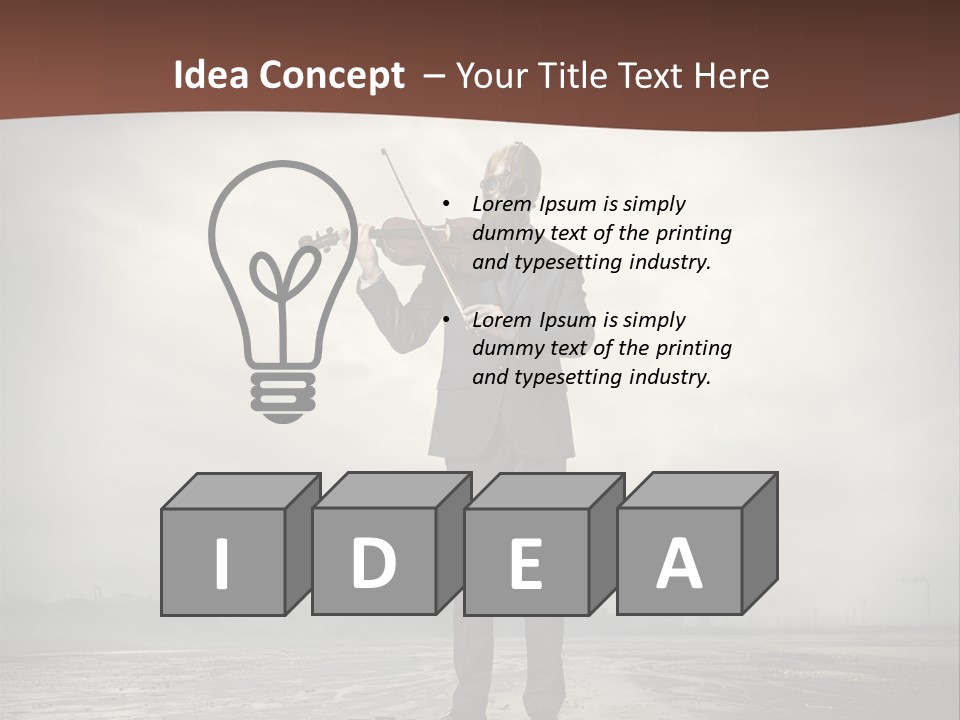 Natural Gas Suit Military PowerPoint Template