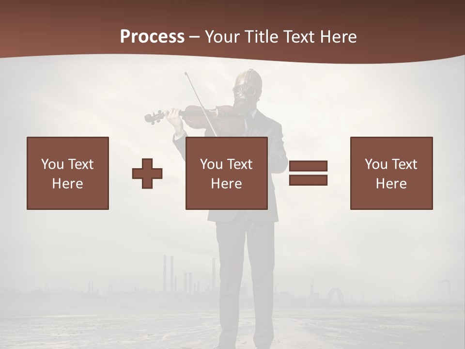 Natural Gas Suit Military PowerPoint Template