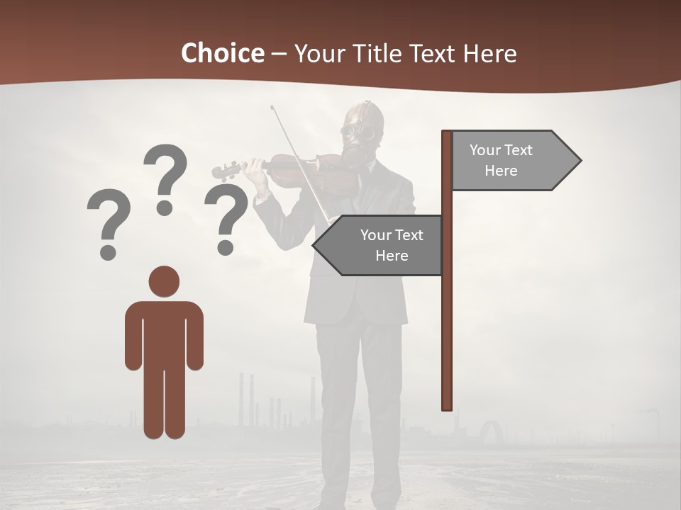 Natural Gas Suit Military PowerPoint Template