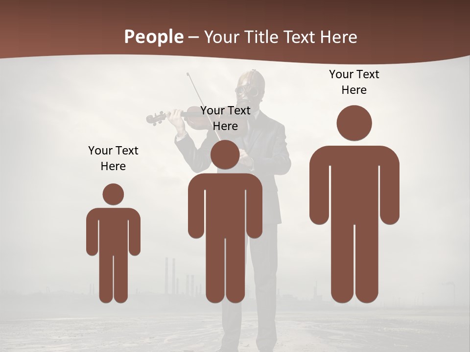 Natural Gas Suit Military PowerPoint Template