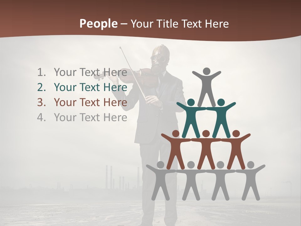 Natural Gas Suit Military PowerPoint Template