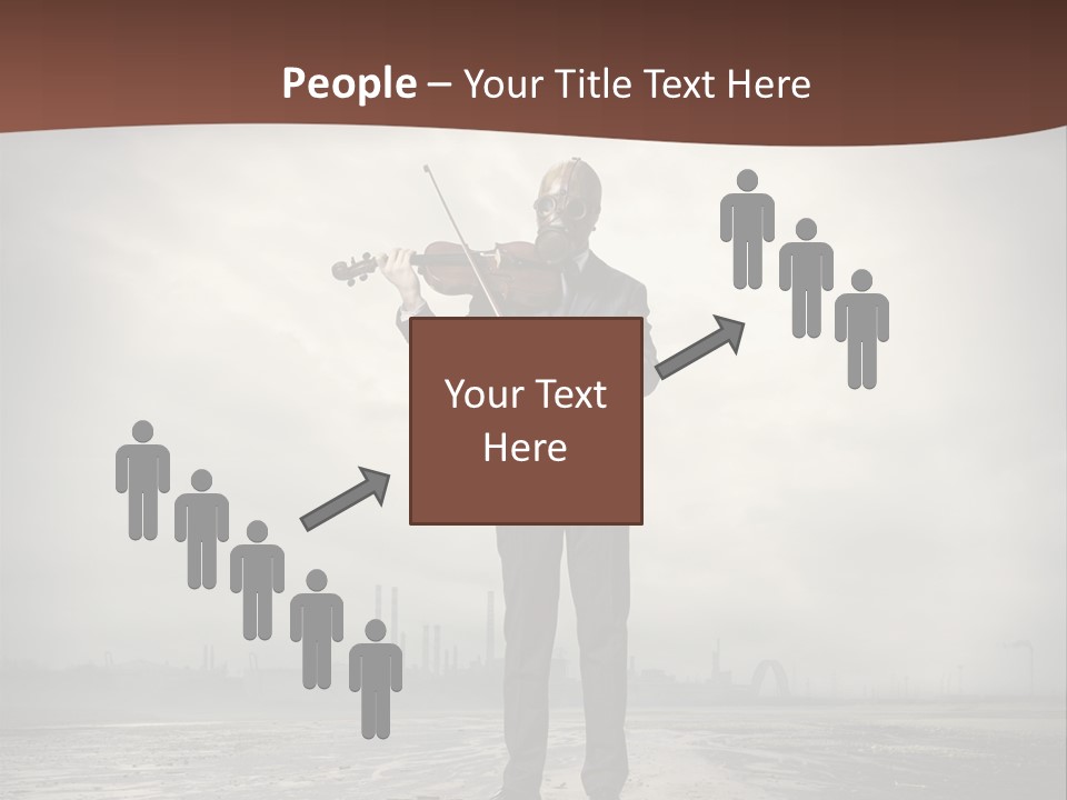 Natural Gas Suit Military PowerPoint Template